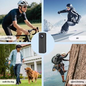 Mini Body Camera 64GB 4K 30FPS - Caméra Sportive Portable