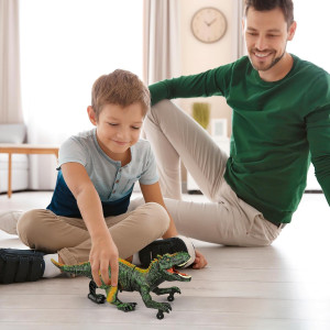 Remote Control Robot Dinosaur Toy for Kids 3-7 with Light & Roar
