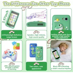 Smartphone Jouet Fille 3.97 Écran Tactile Cadeau 3-12 ans