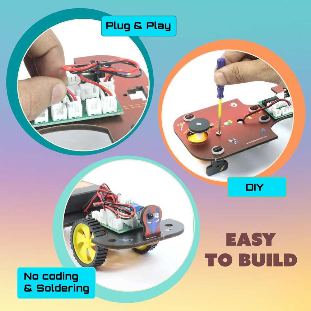 Butterfly EduFields 5in1 STEM Robotics Kit | No Coding | Gift for Kids 8+