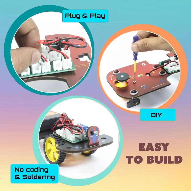Kit Robotique STEM Butterfly EduFields 5-en-1 pour Enfants 8+