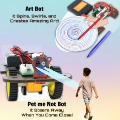 Kit Robotique STEM Butterfly EduFields 5-en-1 pour Enfants 8+