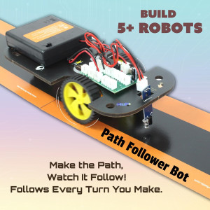 Butterfly EduFields 5in1 STEM Robotics Kit | No Coding | Gift for Kids 8+