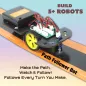 Kit STEM fun : 5 robots, capteurs intégrés, jeu éducatif parfait pour jeunes inventeurs en herbe