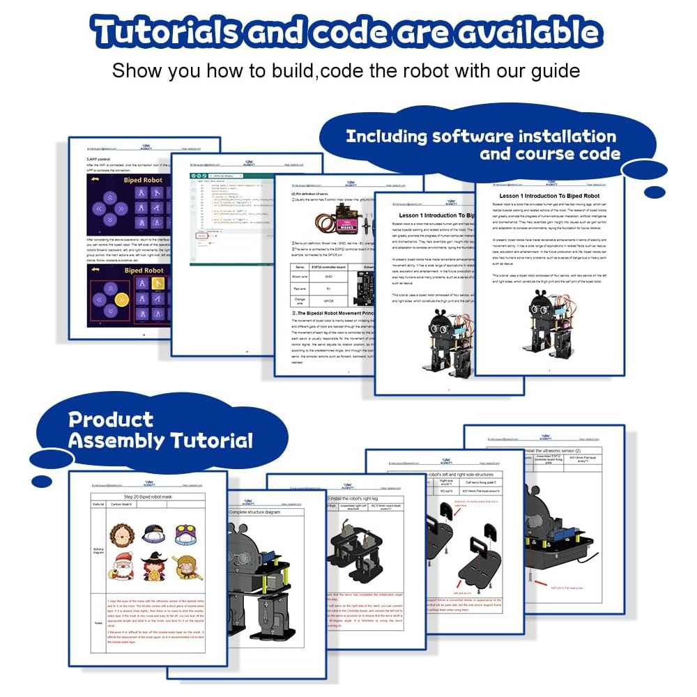 Bionic Biped Robot Kit for Kids 12-16 | STEM Robotics & Coding Toy