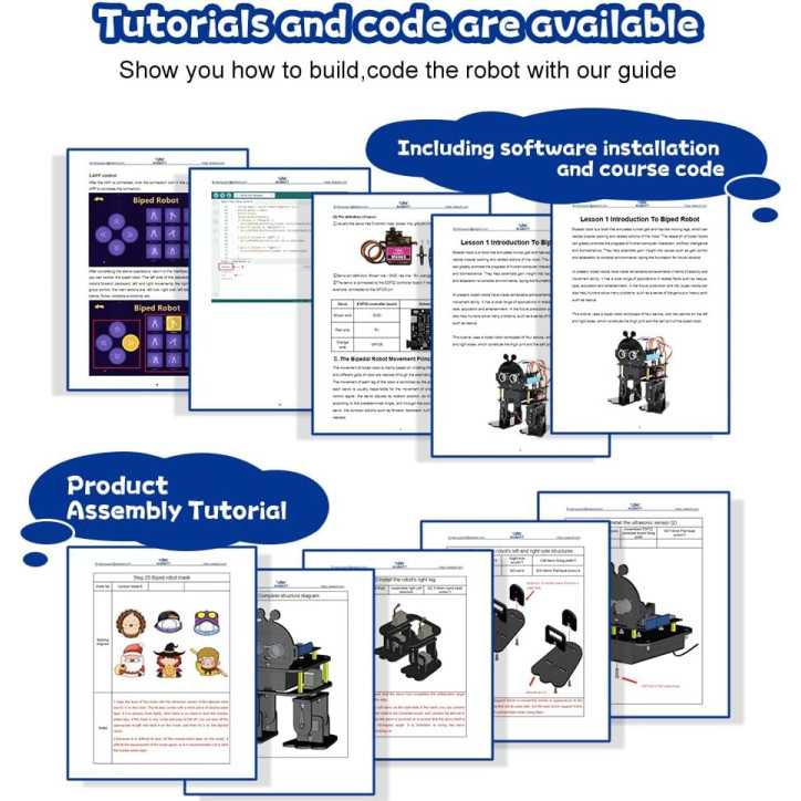 ACEBOTT STEM biped: fun programming, customizable moves, perfect for beginners & robot enthusiasts