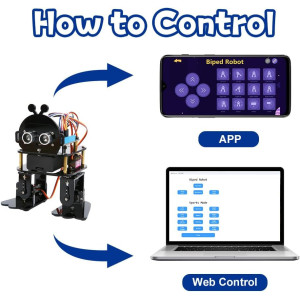 Bionic Biped Robot Kit for Kids 12-16 | STEM Robotics & Coding Toy