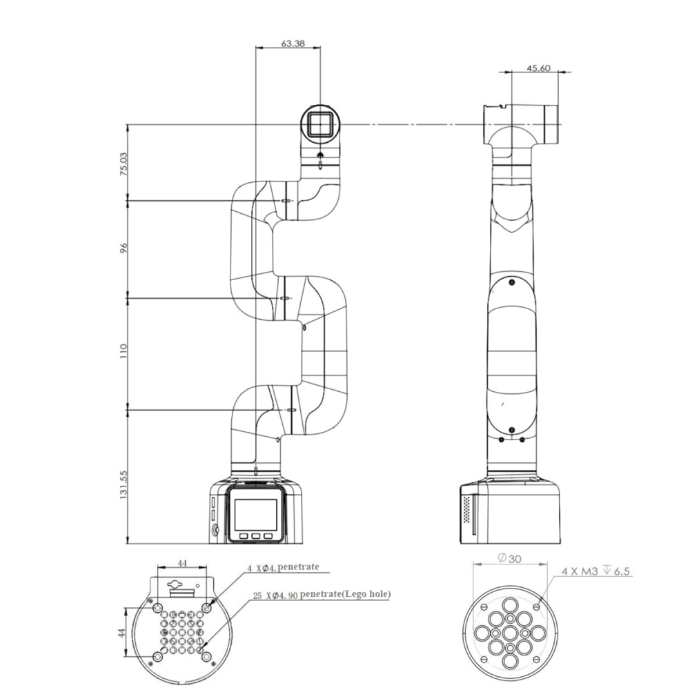 Open Source 6 Axis myCobot 280 Robotic Arm with M5Stack for Education 2023