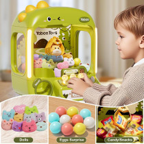 64 PCS Kids Dinosaur Claw Machine Toy with Sound & Lights - Perfect Gift