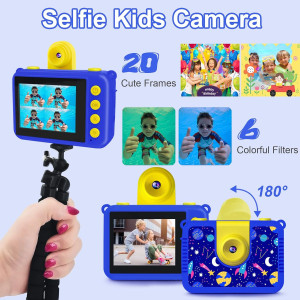 GKTZ Kids Waterproof Camera 1080P HD – Perfect Gift for Ages 3-12