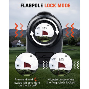 Télémètre Golf 1500Y Avec Pente, Zoom 7X, Recharge USB-C