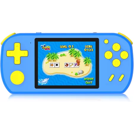 Console Portable Enfants 218 Jeux Rétro Préinstallés Bleu
