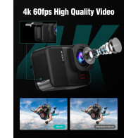 4K60fps Waterproof Action Camera 48MP Touchscreen 10M Underwater Snorkel