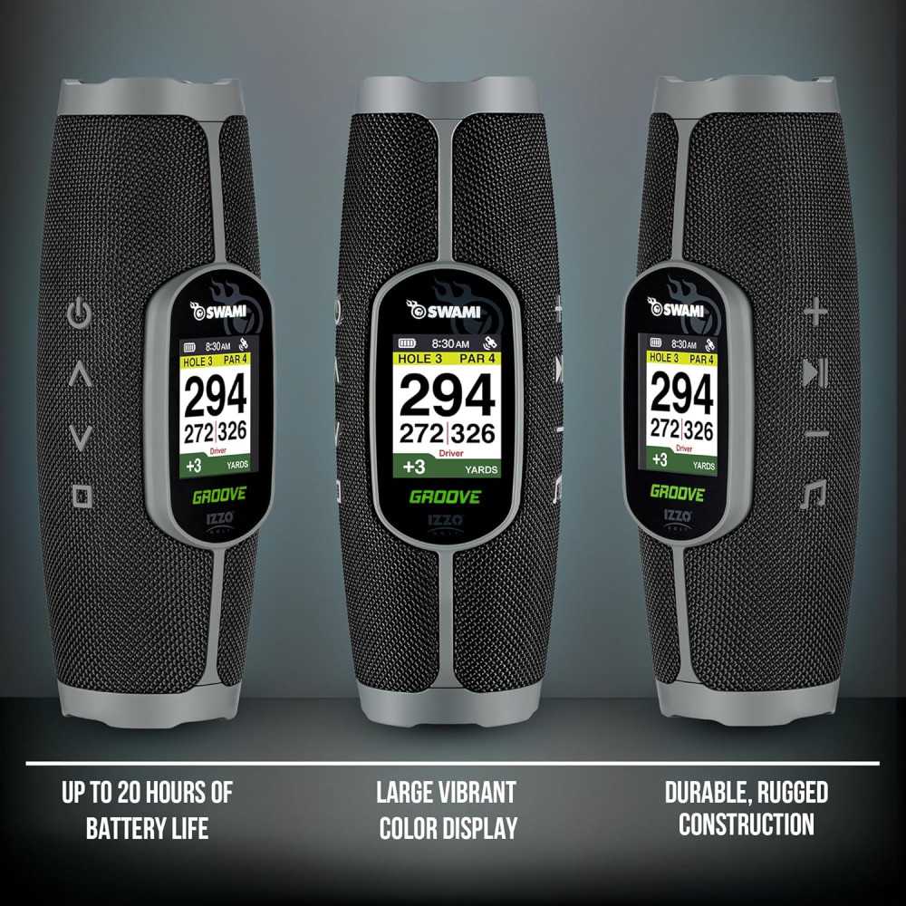 Izzo Golf Swami Groove GPS - Haut-Parleur Sans Abonnement