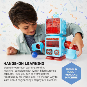 Discovery DIY Prize-Pod Robot Kit – 52-Piece STEM Vending Machine Toy