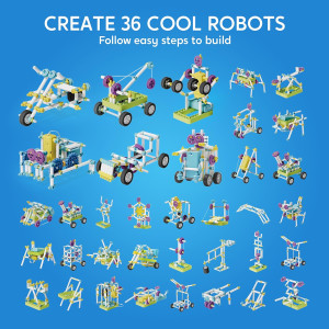 Klever Kits 36-in-1 STEM Robotics Kit for Kids Ages 8-13 | Educational Toy