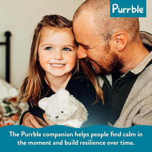 Purrble Companion : Peluche apaisante avec battement cœur dynamique