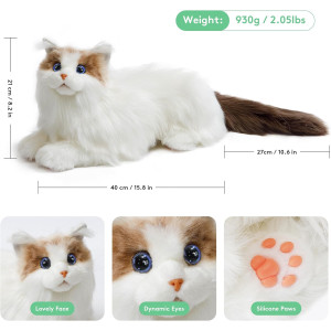 metaCat Persian Robot Cat – Interactive Pet with Voice, Heartbeat & Animation