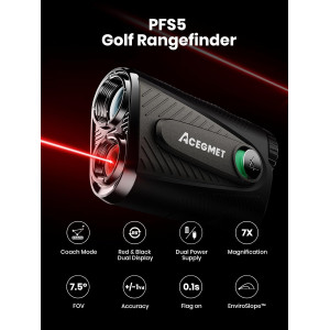 ACEGMET Golf Rangefinder 1300 Yards with Slope & Coach Mode, Rechargeable
