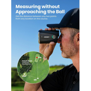 ACEGMET Golf Rangefinder 1300 Yards with Slope & Coach Mode, Rechargeable
