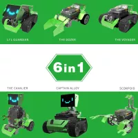 Robot Programmable Qoopers 6-en-1 avec Télécommande et Capteurs