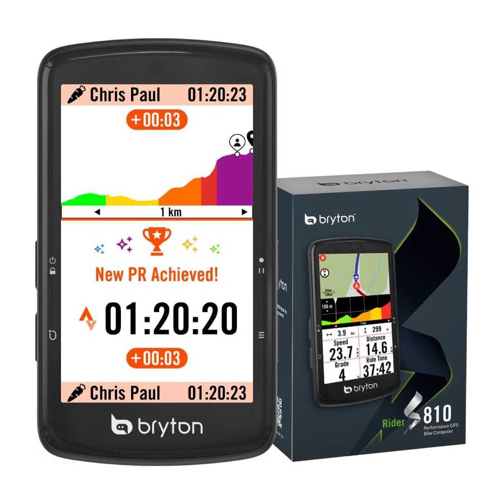 Bryton Rider S810 GPS Bike Computer - 3.5 Touchscreen, 50H Battery