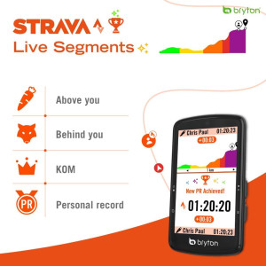 Bryton Rider S810 GPS Bike Computer - 3.5 Touchscreen, 50H Battery