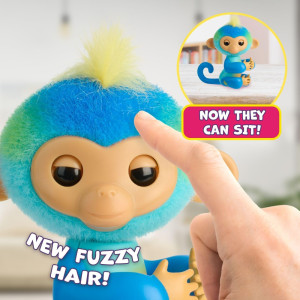 2023 NEW Interactive Baby Monkey Leo (Blue) – 70+ Sounds & Reactions