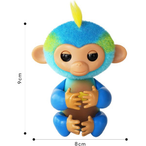 2023 NEW Interactive Baby Monkey Leo (Blue) – 70+ Sounds & Reactions
