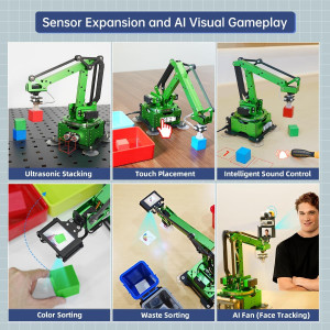 MaxArm Robotic Arm Kit for Arduino & Python | ESP32 WiFi Bluetooth STEM