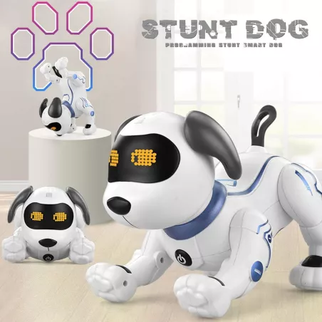 Maître des commandes : ton chien robot parle, danse et t’écoute, pour des moments inoubliables en famille !
