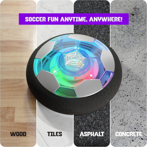 Hover Soccer Ball for Kids – Light-Up Indoor Toy Gift for Boys Ages 6-12