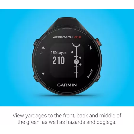 Garmin Approach G12 GPS Golf, 42k+ Parcours Préchargés
