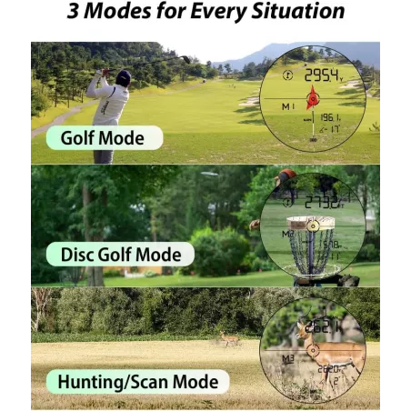 Gogogo Sport Vpro ZeroIn : Télémètre Golf Rechargeable 2500y