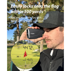 Gogogo Sport Vpro ZeroIn Golf Range Finder 2500 Yards with Slope