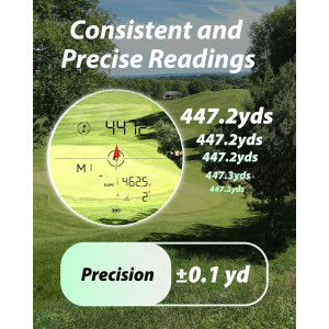 Gogogo Sport Vpro ZeroIn Golf Range Finder 2500 Yards with Slope