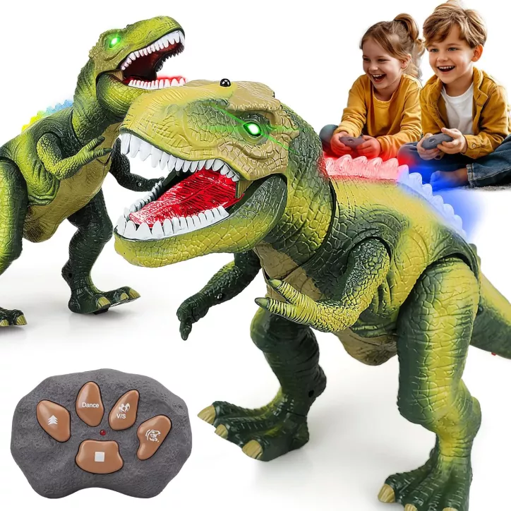 T-Rex interactif : il marche, rugit, s’allume et stimule l’imagination — aventure jurassique sûre dès 3 ans