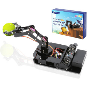4 DOF ESP32 Robotic Arm Kit for Kids & Teens | STEM DIY Robot Toy