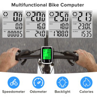 Hilceriy multifunction bike computer: practical design, night light & reliable performance in all weather
