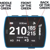 Swami KISS 2.0 Blue Handheld Golf GPS Rangefinder with Magnets