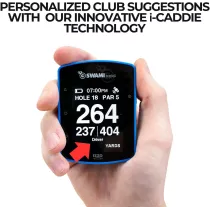 Swami KISS 2.0 Blue Handheld Golf GPS Rangefinder with Magnets