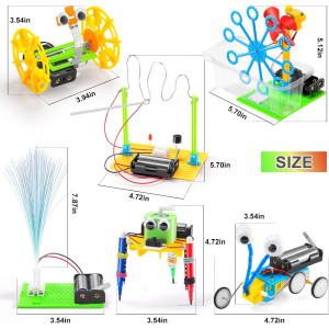 Kit Robotique STEM 6 pièces - Jouets Scientifiques 8-13 ans