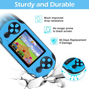 16-Bit Retro Handheld Game Console with 230 Games & USB Rechargeable