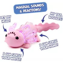 Interactive Baby Axolotl Alix with Inflatable Pool, Swimming & Lights