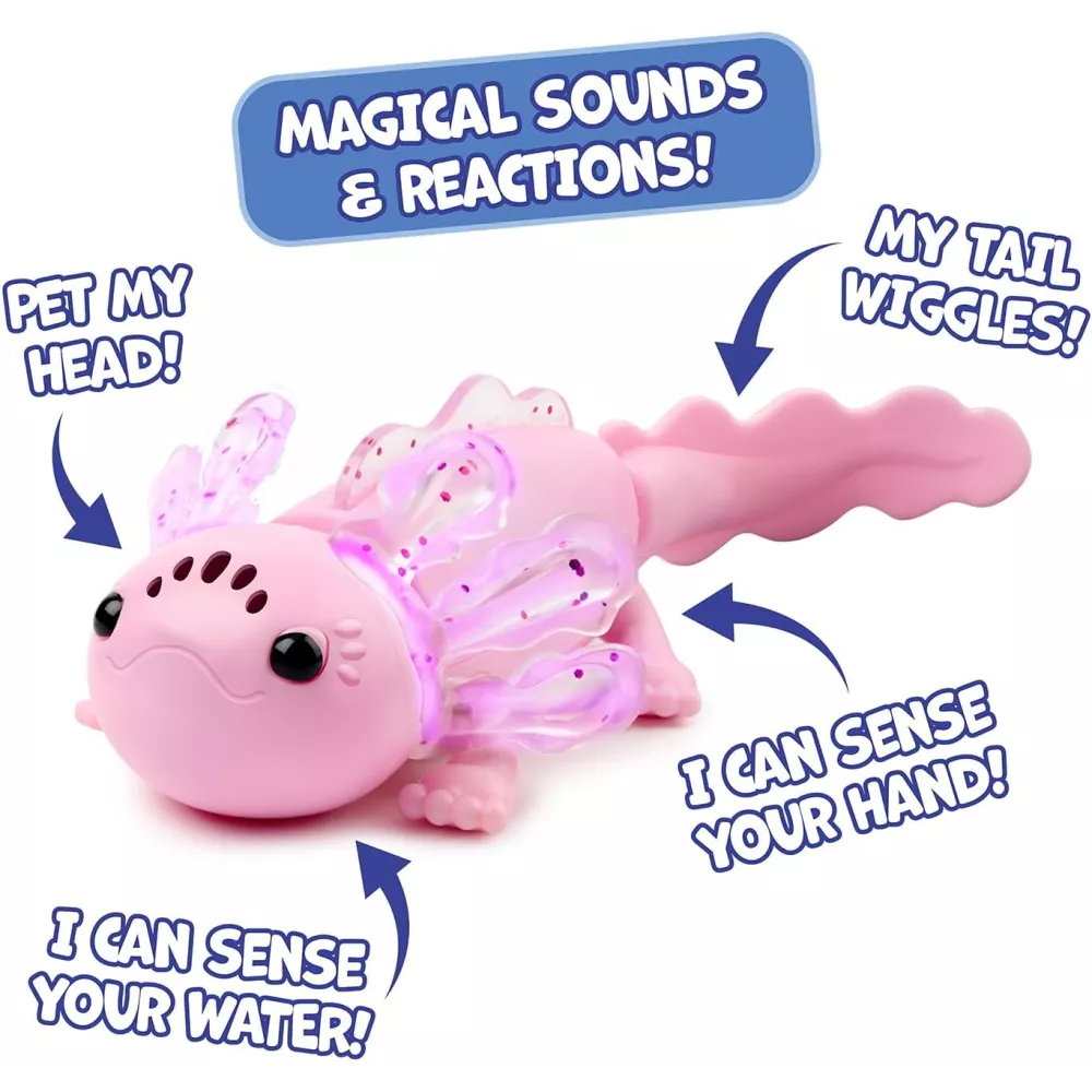 Interactive Baby Axolotl Alix with Inflatable Pool, Swimming & Lights Interactive Baby Axolotl Alix with Inflatable Pool, Swimming & Lights