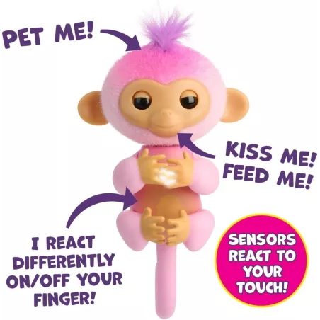 Singe Bébé Interactif 2023 – 70+ Sons & Réactions Rose