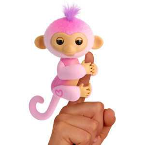 2023 Interactive Baby Monkey Toy – 70+ Sounds & Reactions | Harmony Pink