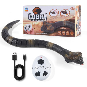Serpent Télécommandé Réaliste Cobra Jouet Chat Sensoriel