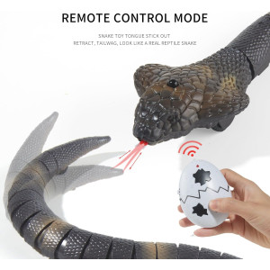 Serpent Télécommandé Réaliste Cobra Jouet Chat Sensoriel