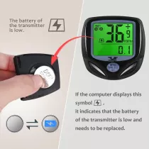 YS SY Wireless Waterproof Bicycle Speedometer & Odometer with LCD Display